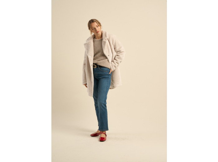 Manteau en fausse fourrure