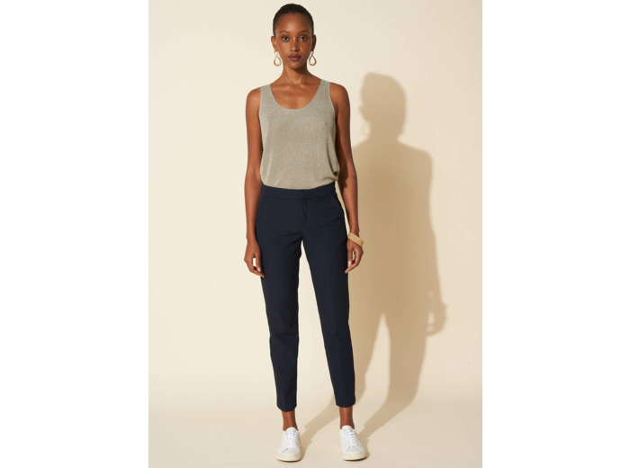 Pantalon de ville taille élastiquée