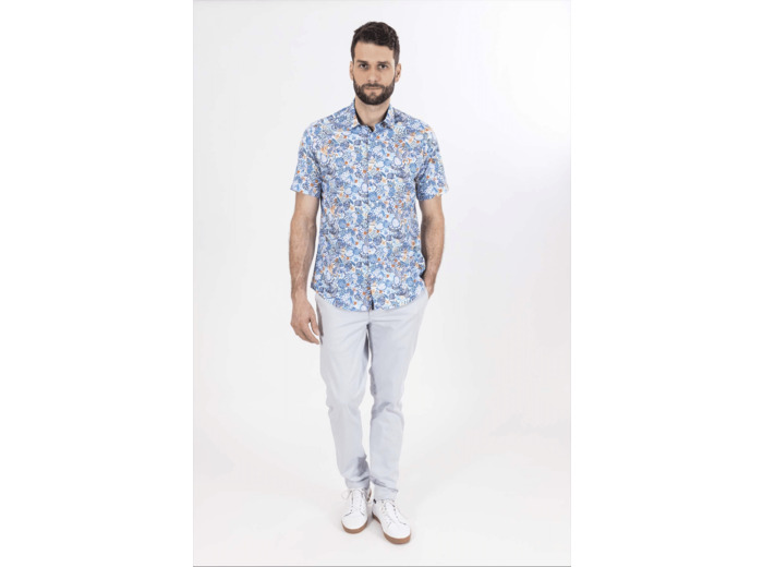 Chemisette À Motifs Bleus