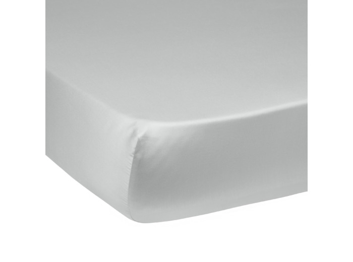 Drap housse Harmonie Satin de coton coloris Gris