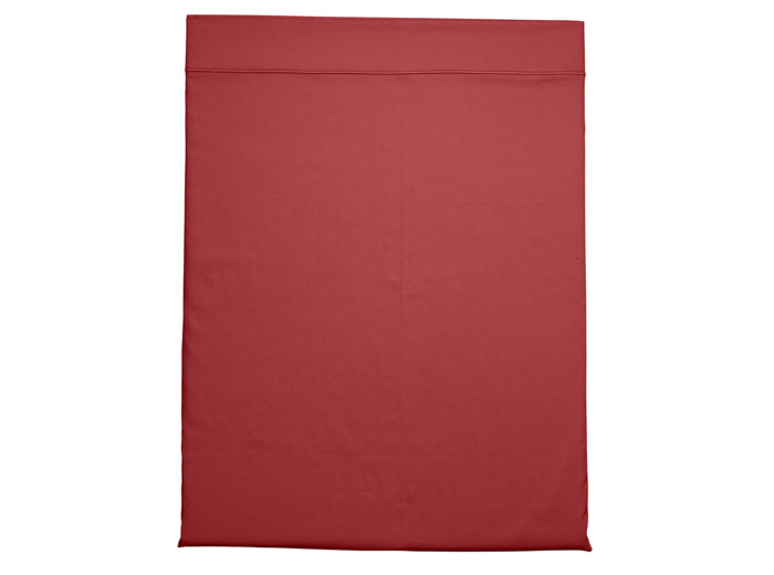 Drap plat Partition Satin de coton Coloris Rouge