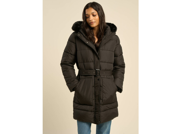 Doudoune longue à capuche