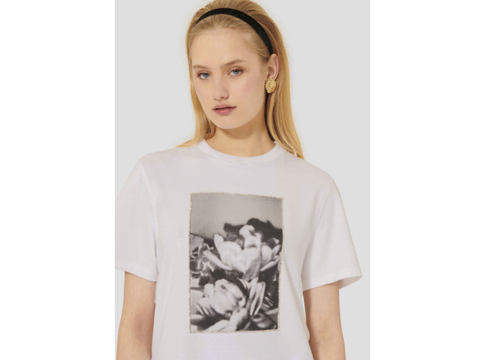 T-Shirt Taratulip-Blanc en Coton