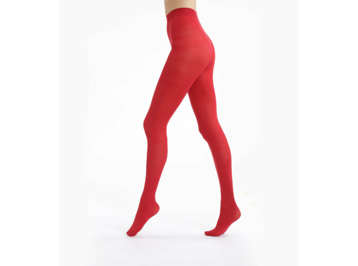 Collant opaque velouté rouge intense 50D Style