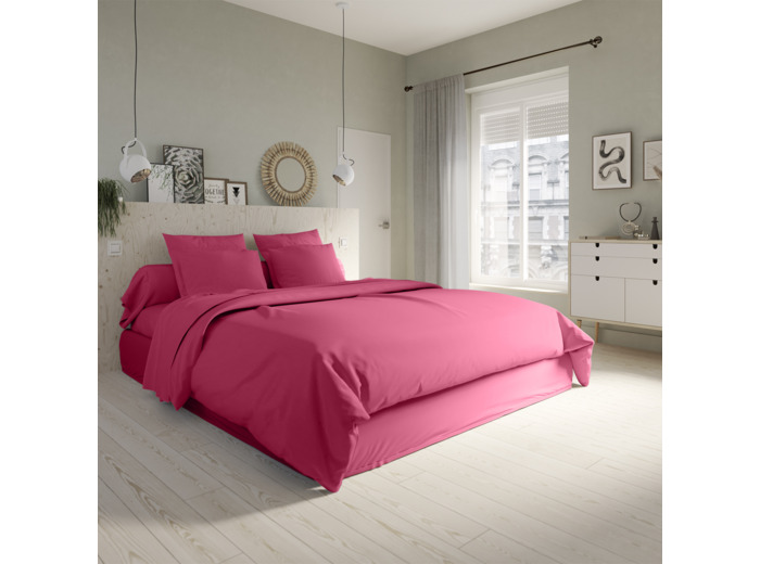 Housse de couette Studio Coton Fuchsia