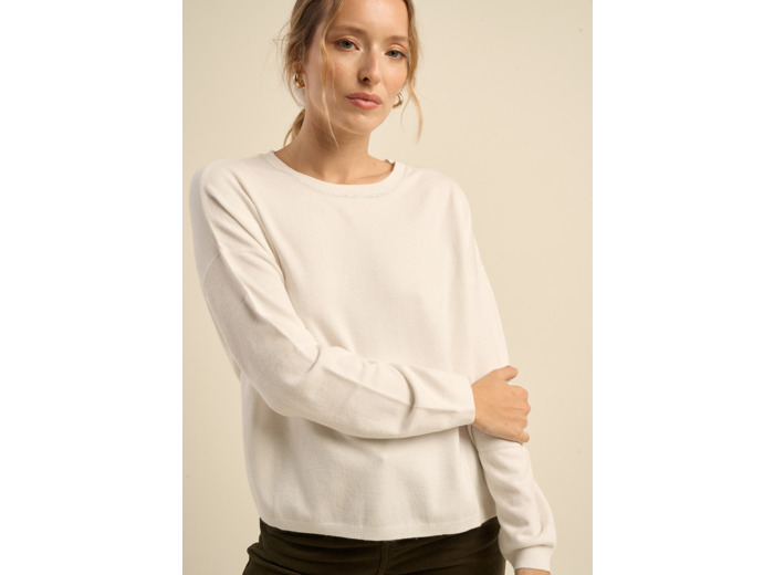 Pull col bateau à manches longues