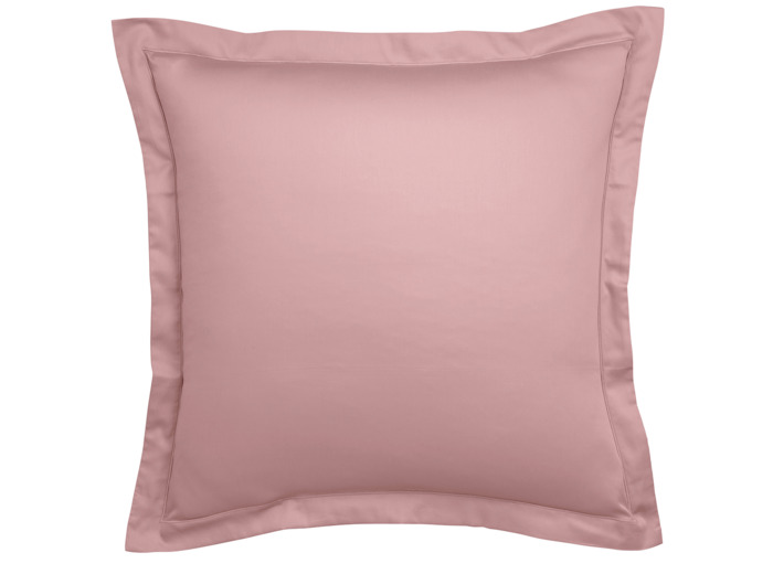 Taie d'oreiller Partition Satin de coton Coloris Rose