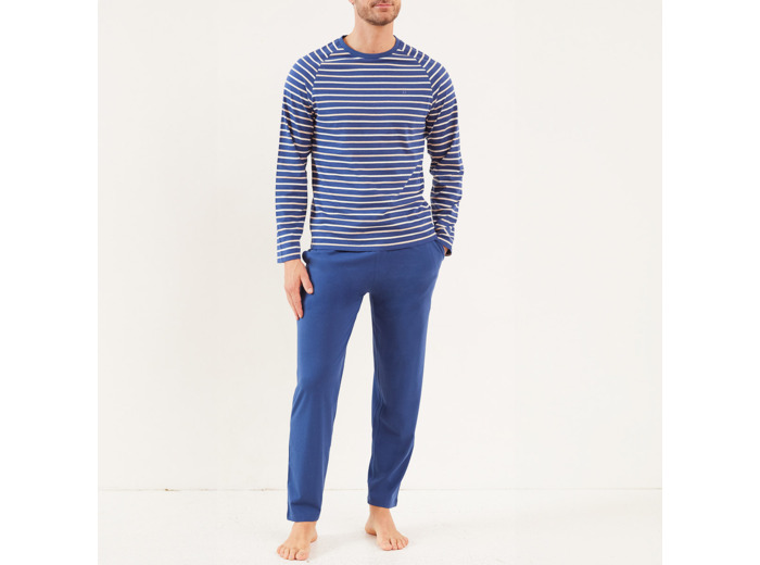 Pyjama homme NEU rayures/bleu