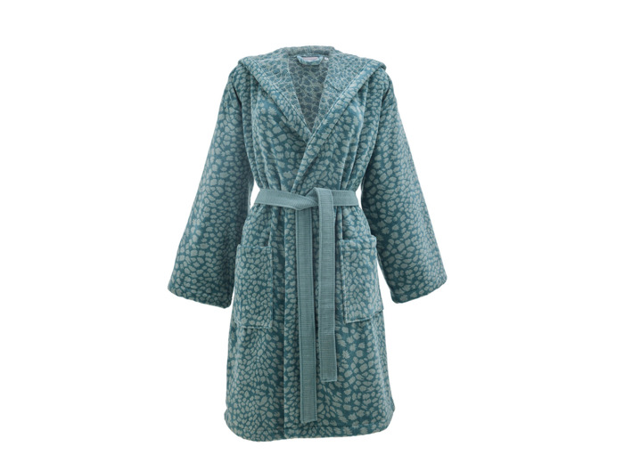 PEIGNOIR À CAPUCHE | Imaginaire - Vert canard