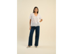 Jean large taille haute
