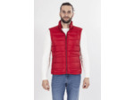 Blouson Matelassé Sans Manches Rouge Rouge Xl