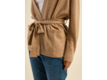 Cardigan en cachemire à ceinture