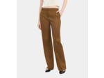 Pantalon Tailleur Ample Marron