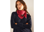 Foulard carré en laine et soie