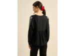 Blouse ample brodée