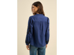 Blouse en voile de coton brodée
