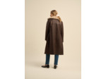 Manteau long en fausse fourrure