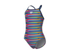 Maillot de bain arena Performance Racing Stripe Light Drop Back pour filles