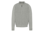 Pull zippé côtelé