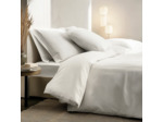 Drap housse - Percale de coton thermorégulée  - Blanc