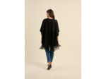 Cardigan ample à franges