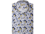 Chemise Manches Courtes Fruits D'été Bleue Et Jaune