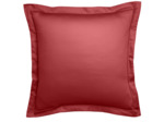 Taie d'oreiller Partition Satin de coton Coloris Rouge