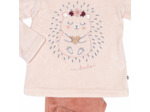 Pyjama fille HERISSON nude/pêche