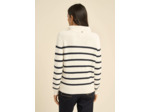 Pull marinière avec col zippé