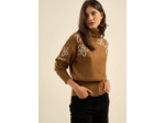 Pull à broderies fantaisies