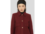 Manteau Marley-Bordeaux en Laine