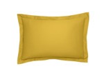 Taie d'oreiller Partition Satin de coton Coloris Curry
