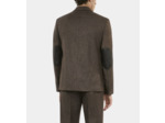 Veste De Costume Marron En Laine