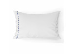 Taie d'oreiller Poème Bleu | Réversible | Tradition des Vosges