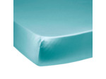 Drap housse Harmonie Satin de coton coloris Turquoise