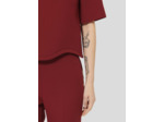 Top Tilda-Bordeaux en Polyester