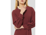 Robe Rossini-Bordeaux en Polyester