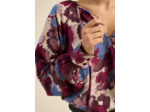 Blouse imprimée à manches bouffantes