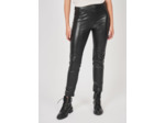 Jegging en faux cuir avec zip invisible