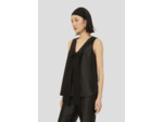 Top Topaze-Noir en Polyester