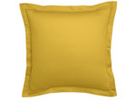 Taie d'oreiller Partition Satin de coton Coloris Curry