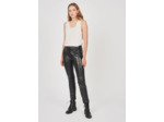 Jegging en faux cuir avec zip invisible
