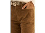 Pantalon en velours à coupe droite