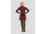 Robe Respect-Bordeaux en Polyester