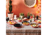 Assiette 21cm noir terracotta Vicky