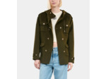 Blouson Style Officier En Laine Mélangée Kaki