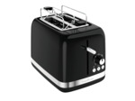 Grille-pain Soleil Noir 2 fentes larges, Design retro, 7 niveaux de dorage