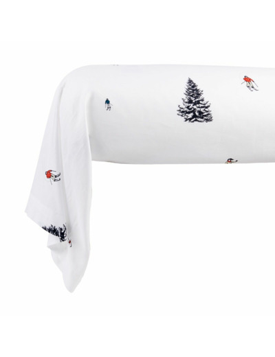 Taie de traversin Gérardmer | Satin ultra doux | Tradition des Vosges