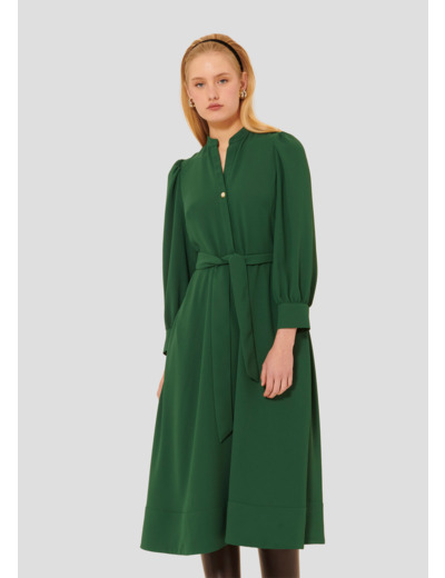 Robe Rivoltina-Vert en Polyester