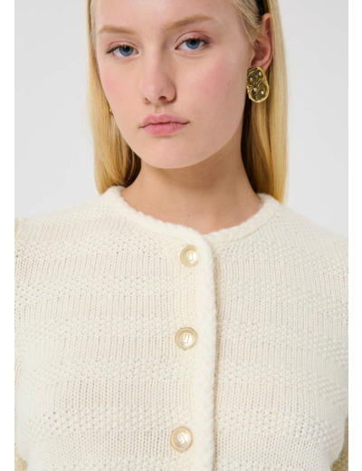 Gilet Giuda-Ecru en Coton